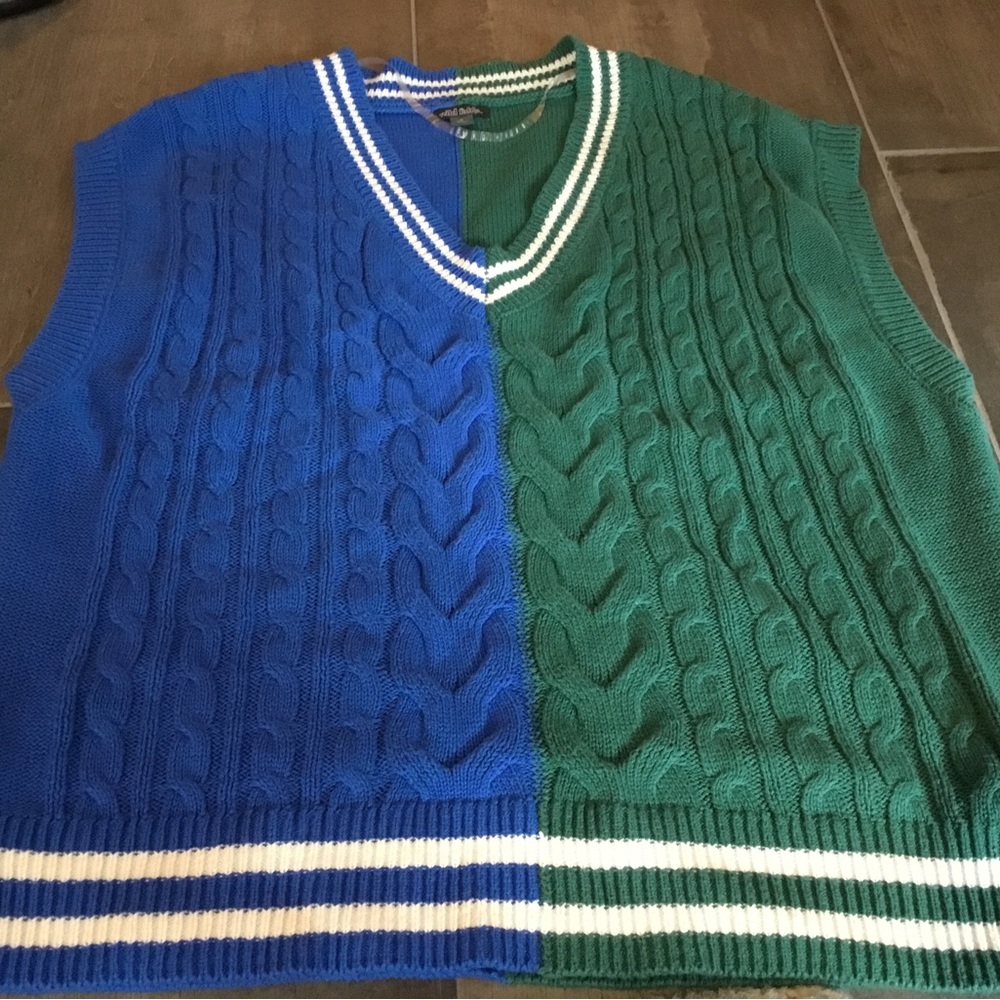 Two Tone Classic School Girl Vest by Wild Fable